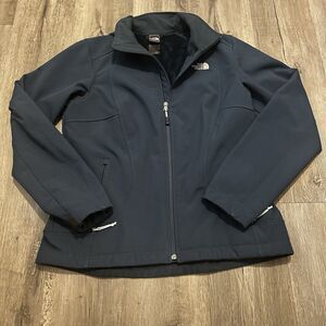 THE NORTH FACE Chromium Thermal Fleece Lined Full Zip Jacket Women's L DARK TEAL